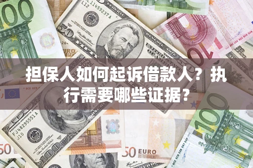 武汉担保人如何起诉借款人？执行需要哪些证据？