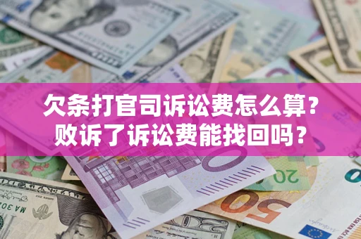武汉欠条打官司诉讼费怎么算？败诉了诉讼费能找回吗？