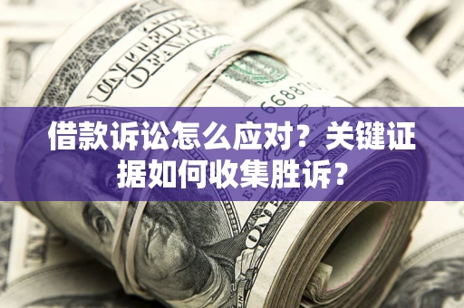 武汉借款诉讼怎么应对？关键证据如何收集胜诉？